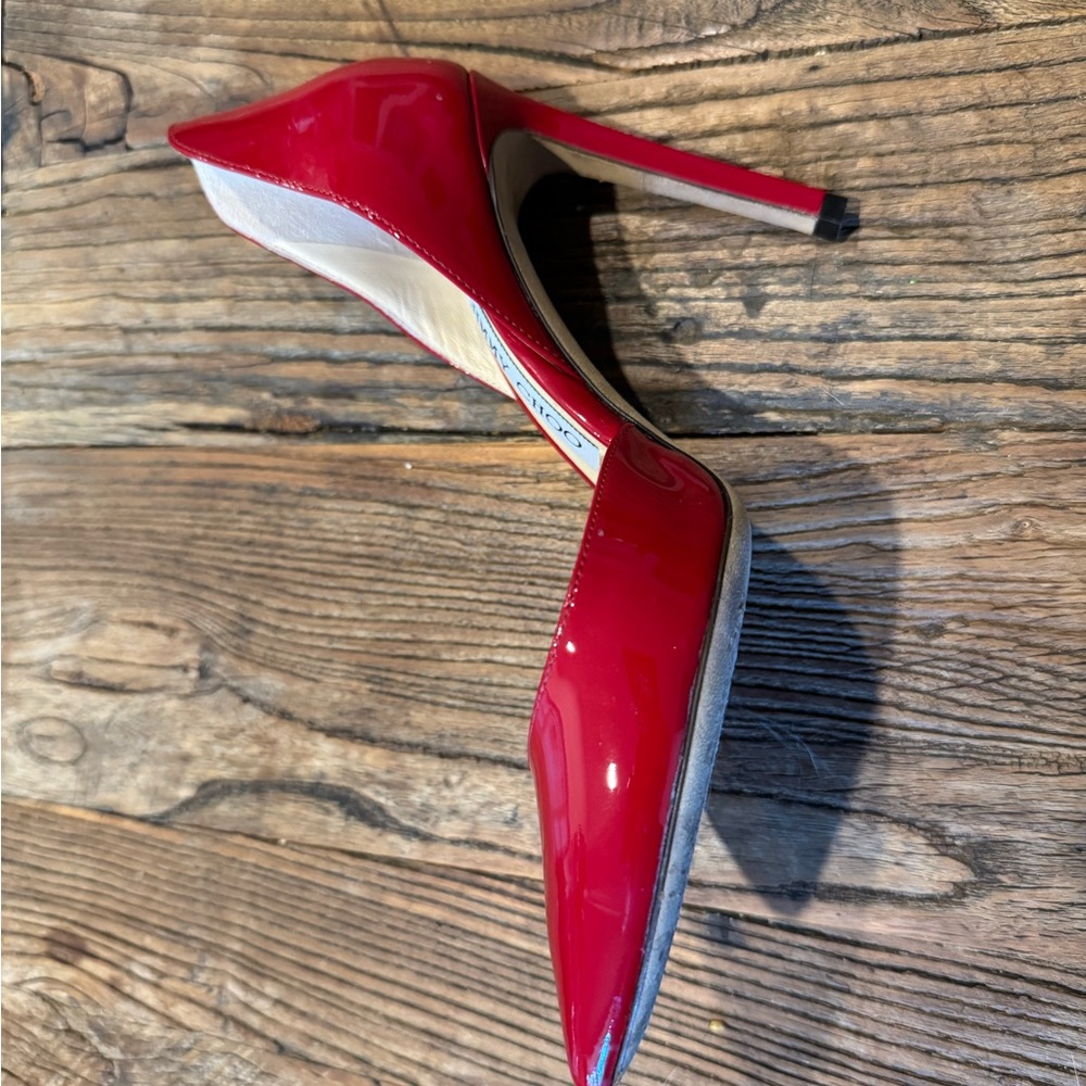 Jimmy Choo Red Patent Leather Heels